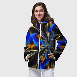 Ветровка с капюшоном женская Neon vanguard pattern Fashion 2023, цвет: 3D-белый — фото 2