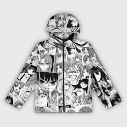 Ветровка с капюшоном женская Когда плачут цикады pattern, цвет: 3D-черный