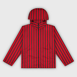 Женская ветровка Красно-черный узор в полоску