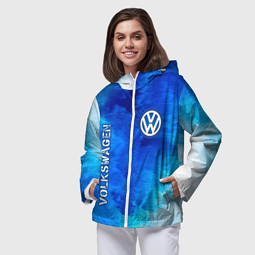 Женская ветровка VOLKSWAGEN Volkswagen Пламя / 3D-Белый – фото 3