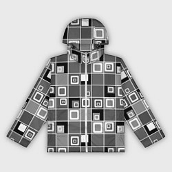 Женская ветровка Geometric shapes черно-белый