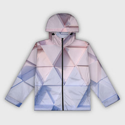 Ветровка с капюшоном женская Треугольные элементы, цвет: 3D-черный