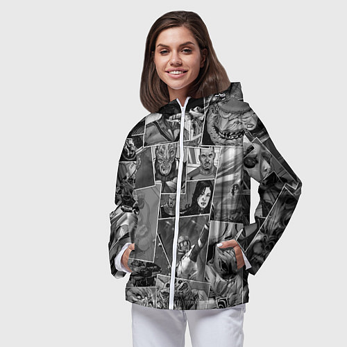 Женская ветровка Mass effect comix / 3D-Белый – фото 3