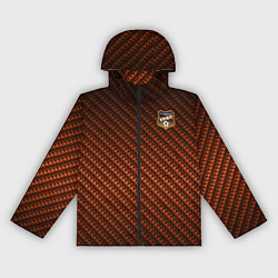 Ветровка с капюшоном женская Фанат ФК Урал, цвет: 3D-черный