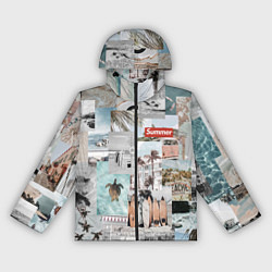 Ветровка с капюшоном женская Aloha surfing, цвет: 3D-черный