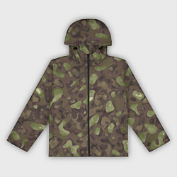 Ветровка с капюшоном женская Камуфляж Multicam, цвет: 3D-черный
