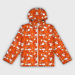 Ветровка с капюшоном женская Red foxes, цвет: 3D-белый