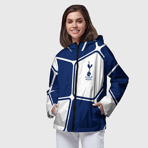 Женская ветровка ФК Тоттенхэм абстракция / 3D-Черный – фото 3
