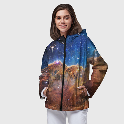 Женская ветровка Туманность Киля / 3D-Черный – фото 3