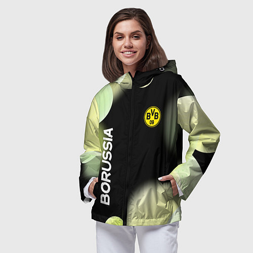 Женская ветровка Боруссия Абстракция / 3D-Черный – фото 3
