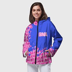 Ветровка с капюшоном женская Совершенно новое животное арт, цвет: 3D-черный — фото 2