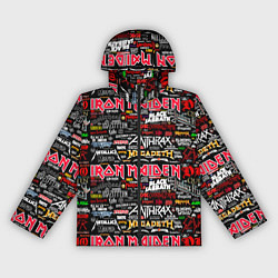 Ветровка с капюшоном женская Popular music artists of rock bands, цвет: 3D-черный