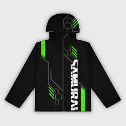 Ветровка с капюшоном женская Samurai - Зеленые технологии, цвет: 3D-черный