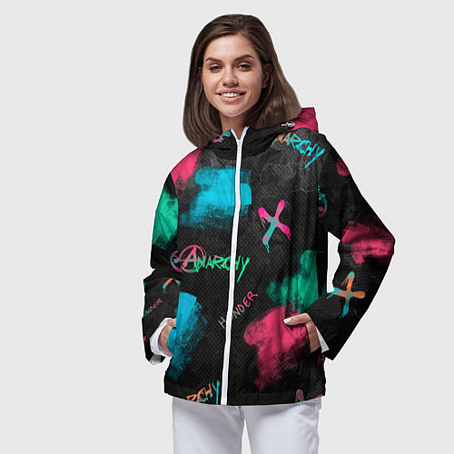 Женская ветровка ANARCHY CS GO / 3D-Белый – фото 3