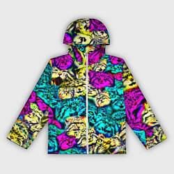 Женская ветровка Психоделические манулы