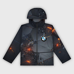 Ветровка с капюшоном женская BMW explosion, цвет: 3D-черный