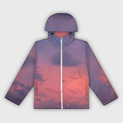 Ветровка с капюшоном женская Розовая туча, цвет: 3D-белый