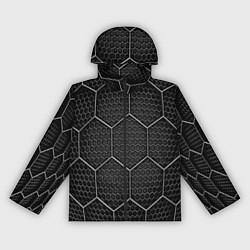 Ветровка с капюшоном женская Стальные соты, цвет: 3D-черный