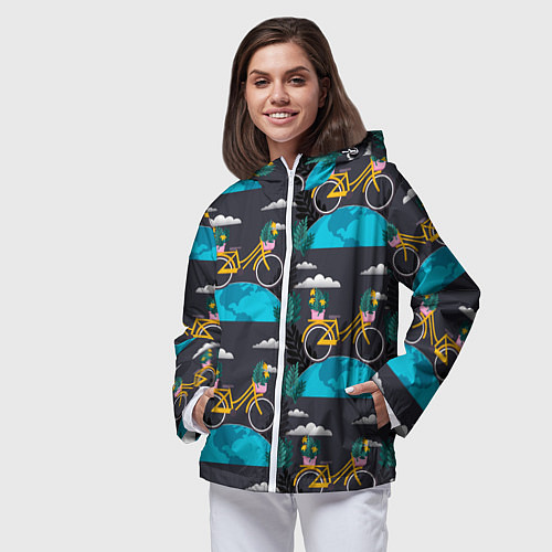 Женская ветровка Велопрогулка / 3D-Белый – фото 3