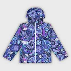 Ветровка с капюшоном женская Flower patterns, цвет: 3D-белый