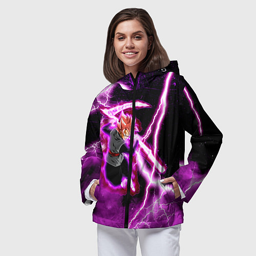 Женская ветровка Гоку Блек Аниме Dragon Ball / 3D-Черный – фото 3