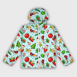 Женская ветровка Новогодний паттерн