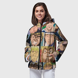 Ветровка с капюшоном женская Лицо ГТО, цвет: 3D-черный — фото 2