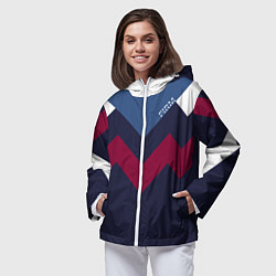 Ветровка с капюшоном женская FIRM always in sports, цвет: 3D-белый — фото 2