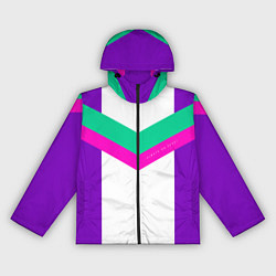 Ветровка с капюшоном женская Always in sports сиреневый, цвет: 3D-черный