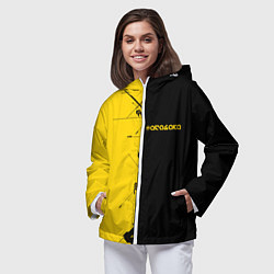 Ветровка с капюшоном женская Arasaka corporation, цвет: 3D-белый — фото 2