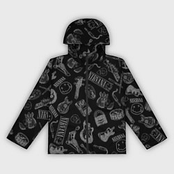 Ветровка с капюшоном женская Nirvana crash guitar black, цвет: 3D-черный