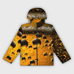 Ветровка с капюшоном женская Пиво пенное светлое, цвет: 3D-черный