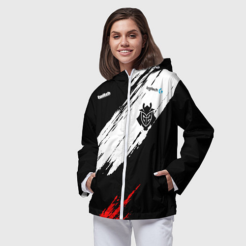 Женская ветровка G2 форма / 3D-Белый – фото 3