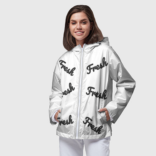 Женская ветровка Fresh / 3D-Белый – фото 3