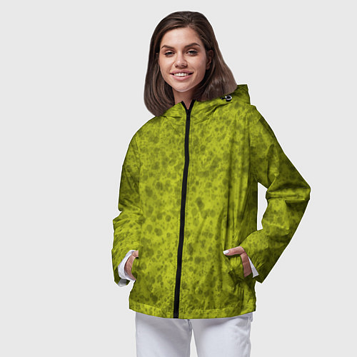 Женская ветровка Губка желтая / 3D-Черный – фото 3