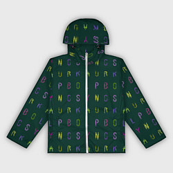 Ветровка с капюшоном женская English pencil, цвет: 3D-белый