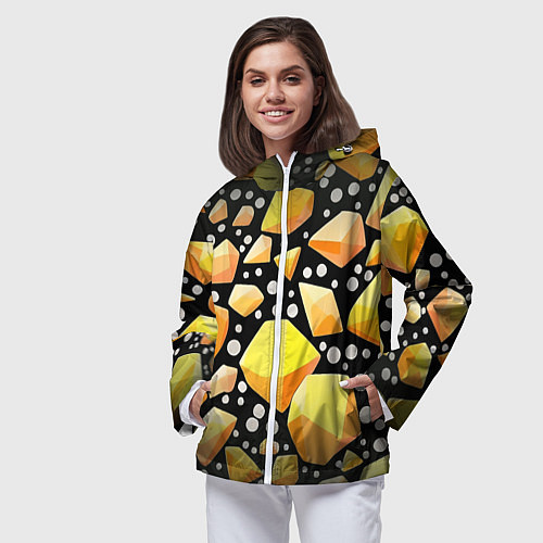 Женская ветровка Слитки золота / 3D-Белый – фото 3