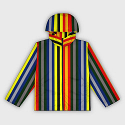 Ветровка с капюшоном женская Полосы школа чародейства и волшебства, цвет: 3D-черный