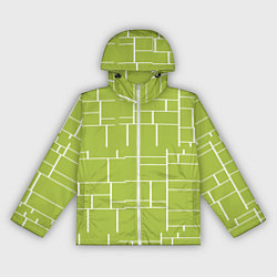 Ветровка с капюшоном женская Цвет зеленый салатовый тренд, цвет: 3D-белый