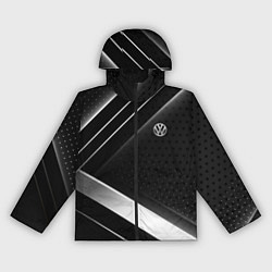 Ветровка с капюшоном женская Volkswagen sign, цвет: 3D-черный