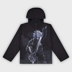 Ветровка с капюшоном женская Metal Gear Rising - В дыму, цвет: 3D-черный