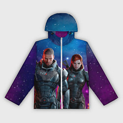 Ветровка с капюшоном женская Mass Effect N7 space, цвет: 3D-белый