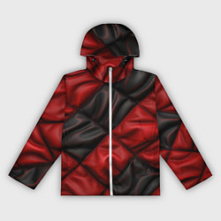 Ветровка с капюшоном женская Red black luxury, цвет: 3D-белый