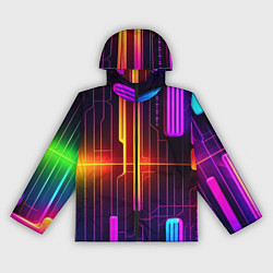 Ветровка с капюшоном женская Неонка, цвет: 3D-черный
