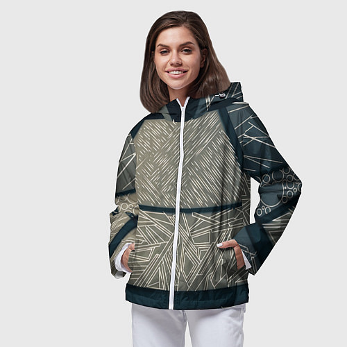 Женская ветровка Стеклянка / 3D-Белый – фото 3