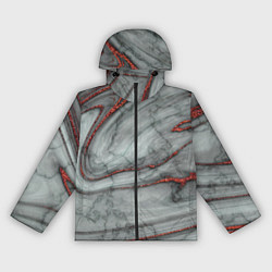 Ветровка с капюшоном женская Grey style pattern, цвет: 3D-черный