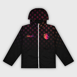 Ветровка с капюшоном женская Team Liquid pattern, цвет: 3D-белый