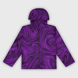 Ветровка с капюшоном женская Фиолетовая абстракция размытие, цвет: 3D-черный