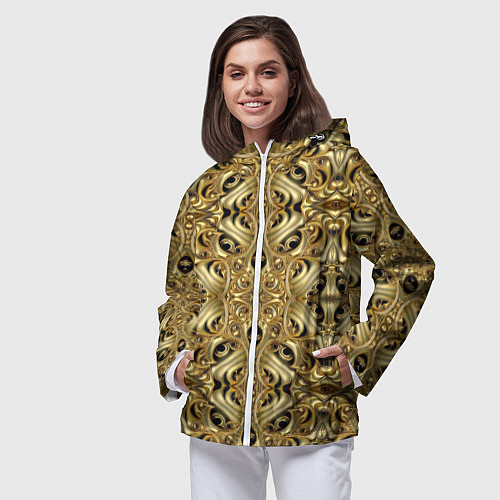 Женская ветровка Золотая кольчуга / 3D-Белый – фото 3