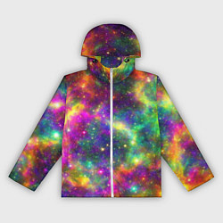 Женская ветровка Яркий неоновый космос
